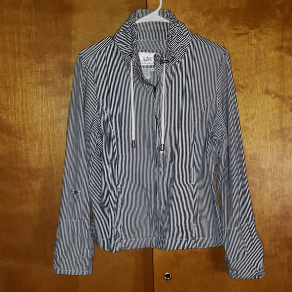 Live a Little Jackets & Blazers - Stripped Thin Sweater/Jacket | Sz M